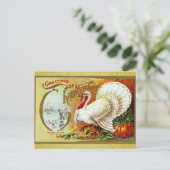 Vintager Erntedank Grüße Türkei Postkarte (Stehend Vorderseite)