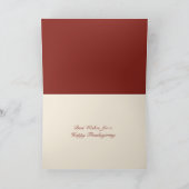 Vintager Erntedank Grußkarte Feiertagskarte (Innenseite)