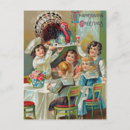 Vintager Erntedank Grußkarten Postkarte