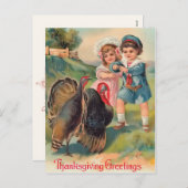 Vintager Erntedank Grußkarten Postkarte (Vorne/Hinten)