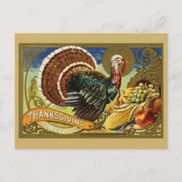 Vintager Erntedank Grußworte Türkei Postkarte