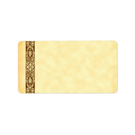 Vintager Erntedank Harvest Art Address Labels Adressaufkleber (Vorne)