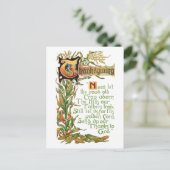 Vintager Erntedank Harvest Sessing Feiertagspostkarte (Stehend Vorderseite)