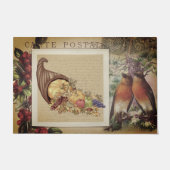 Vintager Erntedank Herbst Französisch Illustration Fußmatte (Vorderseite)