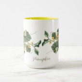 Vintager Erntedank Herbst-Pumpvorlage Tasse (Zentrum)