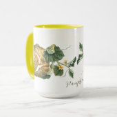 Vintager Erntedank Herbst-Pumpvorlage Tasse (Vorderseite Links)