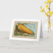 Vintager Erntedank Karte (Gelbe Blume)