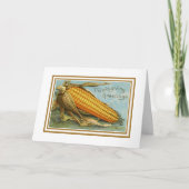 Vintager Erntedank Karte (Vorderseite)