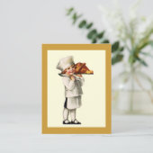 Vintager Erntedank Kinder Koch Türkei INVITATIONEN Einladung (Stehend Vorderseite)