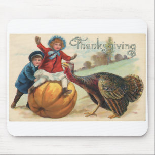 Vintager Erntedank Mousepad