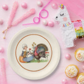 Vintager Erntedank Pappteller (Party)