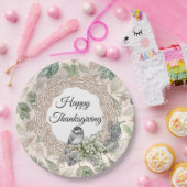 Vintager Erntedank Pappteller (Party)