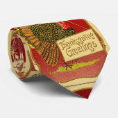 Vintager Erntedank Patriotic Türkei Krawatte (Gerollt)