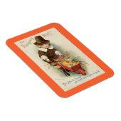 Vintager Erntedank Pilgrim Magnet (Rechte Seite)