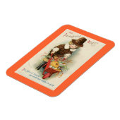 Vintager Erntedank Pilgrim Magnet (Linke Seite)