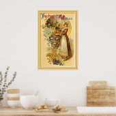 Vintager Erntedank Poster (Küche)