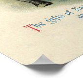 Vintager Erntedank Poster (Ecke)