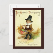 Vintager Erntedank Postkarte (Vorne/Hinten)