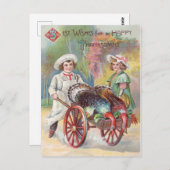 Vintager Erntedank Postkarte (Vorne/Hinten)