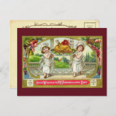 Vintager Erntedank Postkarte (Vorne/Hinten)