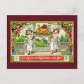 Vintager Erntedank Postkarte (Vorderseite)