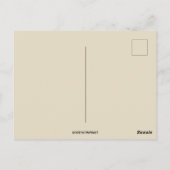 Vintager Erntedank Postkarte (Rückseite)