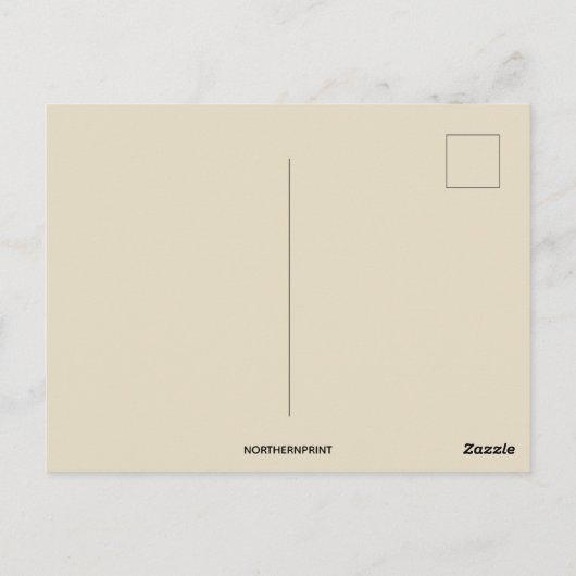 Vintager Erntedank Postkarte (Rückseite)