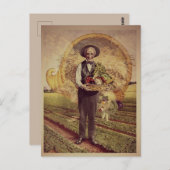 Vintager Erntedank Postkarte (Vorne/Hinten)