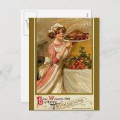 Vintager Erntedank Postkarte (Vorne/Hinten)