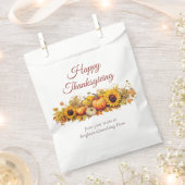 Vintager Erntedank Pumpkins Custom Company Party Geschenktütchen (Ausgeschnitten)