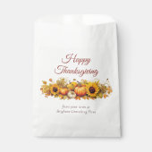 Vintager Erntedank Pumpkins Custom Company Party Geschenktütchen (Vorderseite)