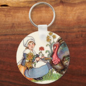 Vintager Erntedank Schlüsselanhänger (Vorderseite)
