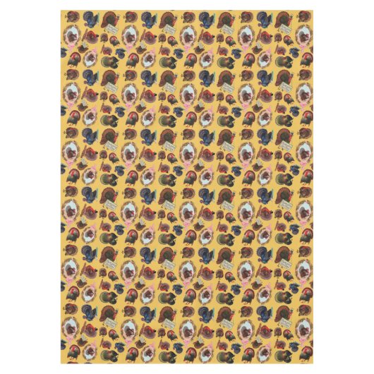 Vintager Erntedank Tischdecke (Vorderseite)