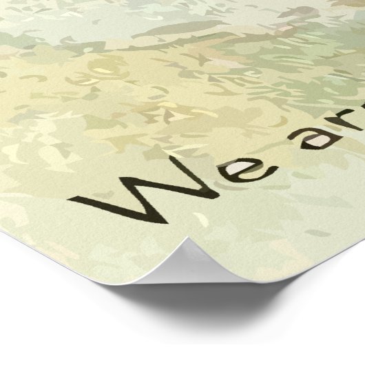 Vintager Erntedank Towne Poster (Ecke)