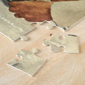 Vintager Erntedank Türkei Abendessen mit der Famil Puzzle (Seite)