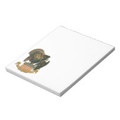 Vintager Erntedank Türkei, Adler, amerikanische Fl Notizblock (Rotiert)