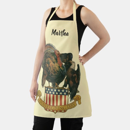 Vintager Erntedank Türkei, Adler, amerikanische Fl Schürze (InSitu)