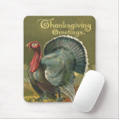 Vintager Erntedank, Türkei auf dem Bauernhof Mousepad (Mit Mouse)