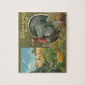 Vintager Erntedank, Türkei auf dem Bauernhof Puzzle (Vertikal)