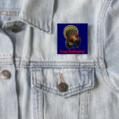 Vintager Erntedank Türkei Button (Beispiel)