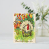 Vintager Erntedank Türkei Feiertagspostkarte (Stehend Vorderseite)