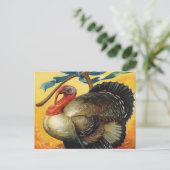 Vintager Erntedank Türkei Feiertagspostkarte (Stehend Vorderseite)