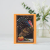 Vintager Erntedank Türkei Feiertagspostkarte (Stehend Vorderseite)