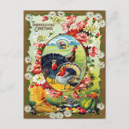 Vintager Erntedank Türkei Harvest Postkarte