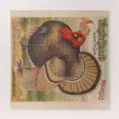 Vintager Erntedank Türkei Illustration (1891) Puzzle (Horizontal)