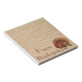 Vintager Erntedank Türkei Notepad Notizblock (angewinkelt)