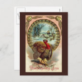 Vintager Erntedank Türkei Postkarte (Vorne/Hinten)