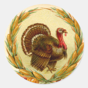 Vintager Erntedank Türkei Sticker
