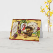 Vintager Erntedank Türkei und BlackBerry Karte (Gelbe Blume)