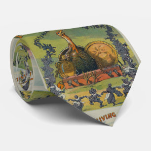 Vintager Erntedank Türkei und Festlichkeiten Krawatte